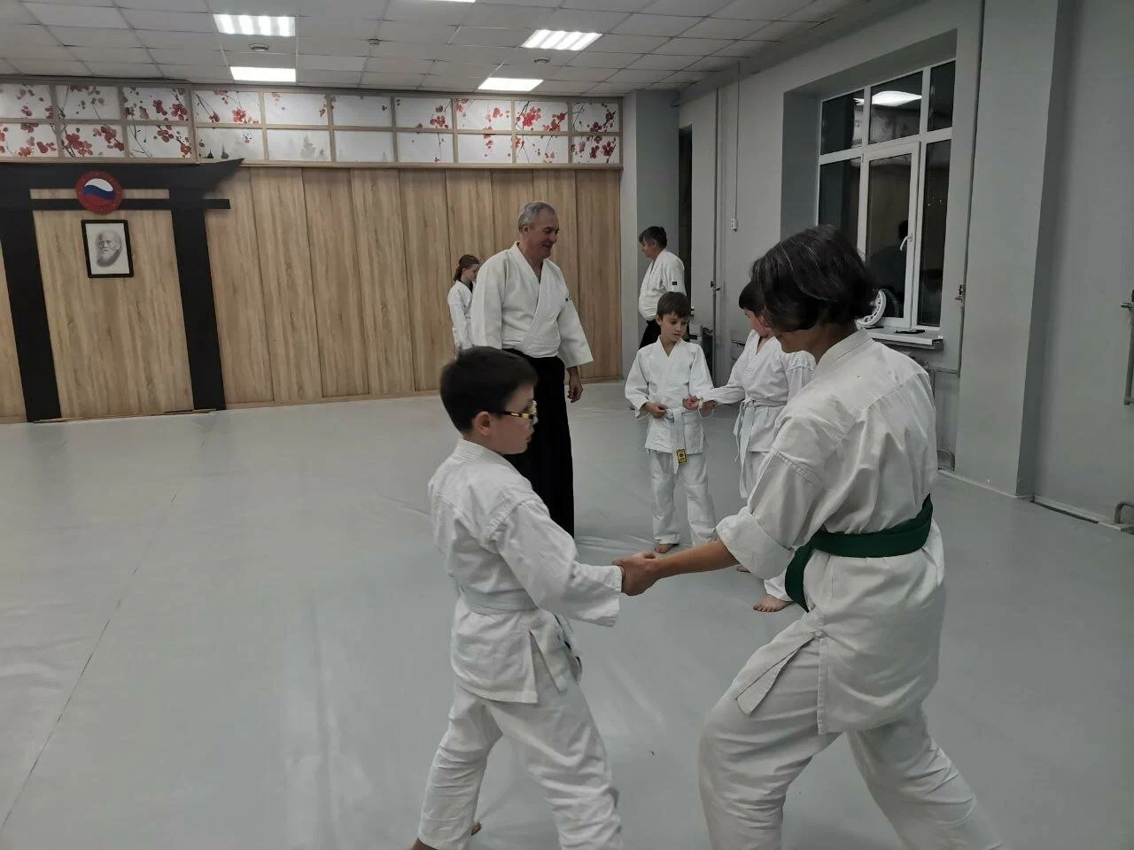 Тренировка на площади Калинина